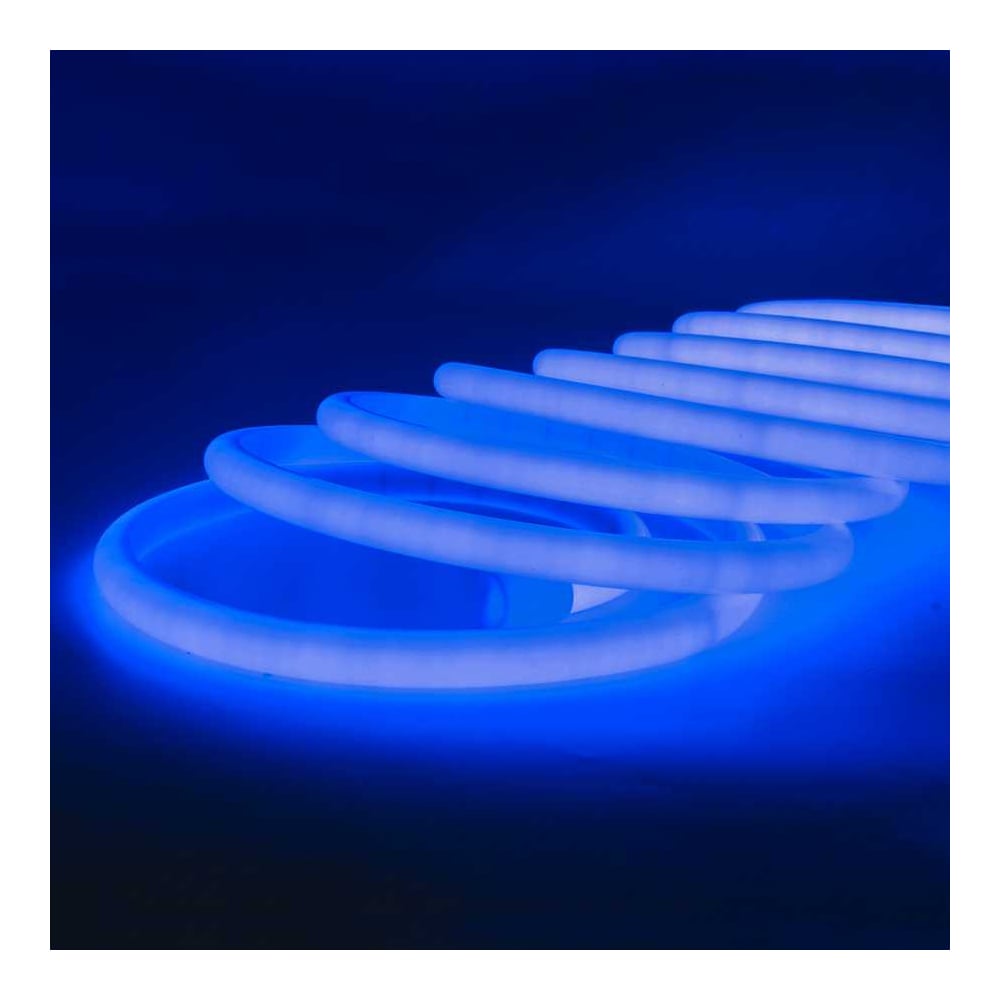 Изображение товара Термостойкая светодиодная лента GLS-2835-180 для сауны и бани 14.4W/м с синим светом IP68
