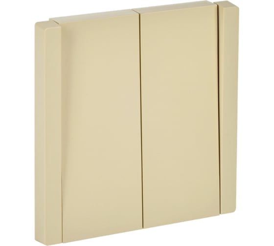 Изображение товара Выключатель 2-клавишный перекрестный IEK FORTE&PIANO 10А FP409 ваниль FP-V23-0-10-1-K10