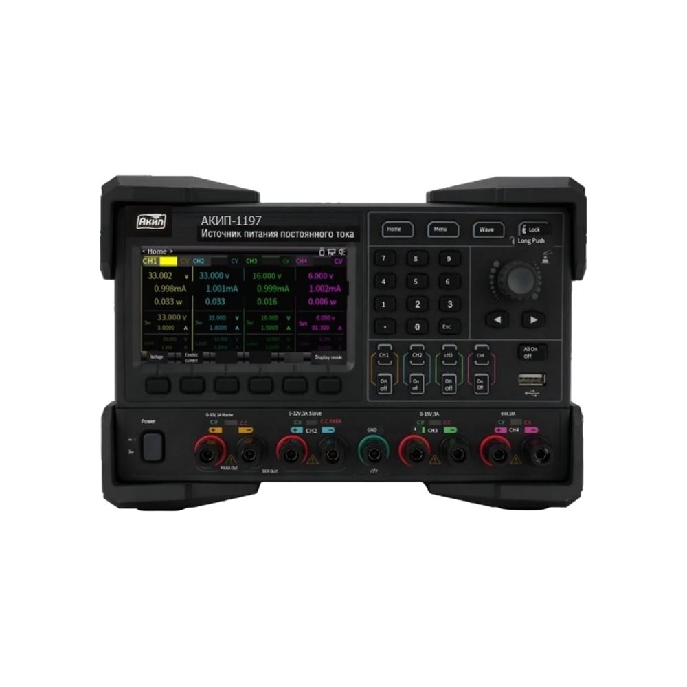 Изображение товара Источник питания АКИП АКИП-1197 0-32 В 10 А настольный корпус мощный