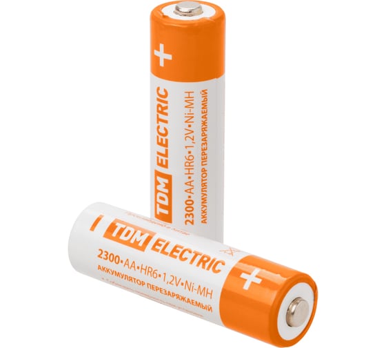 Изображение товара Аккумулятор TDM ELECTRIC AA-2300 mAh Ni-MH BP-2 SQ1702-0070