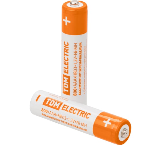 Изображение товара Аккумулятор TDM ELECTRIC AAA-800 mAh Ni-MH BP-2 SQ1702-0074
