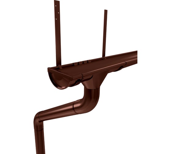 Изображение товара Комплект водостока Grand Line GL PE 125/90 RAL8017 6 м/3 м 746810