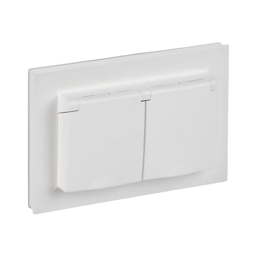 Изображение товара Розетка IEK BRITE 2-я с крышкой 16А IP44