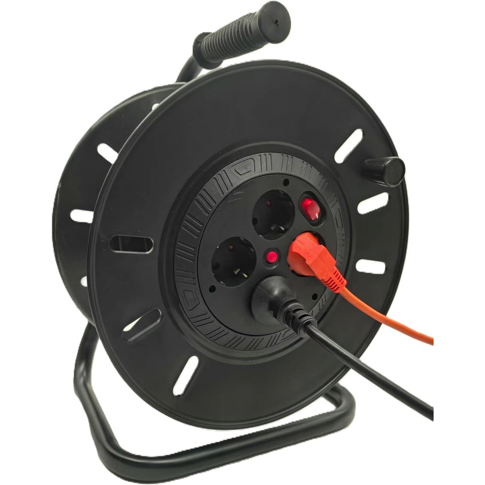 Изображение товара Удлинитель сетевой EDENBERG на пластиковой катушке, 25м, с выключателем BX-753