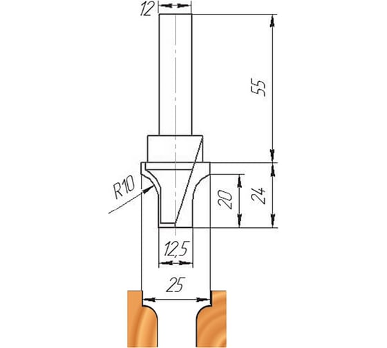 Изображение товара Фреза ФК 0238 МебельДрев 4627198884906