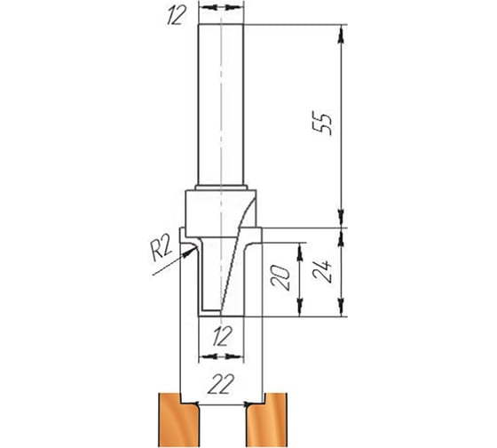 Изображение товара Фреза ФК 0302 МебельДрев 4627198885057