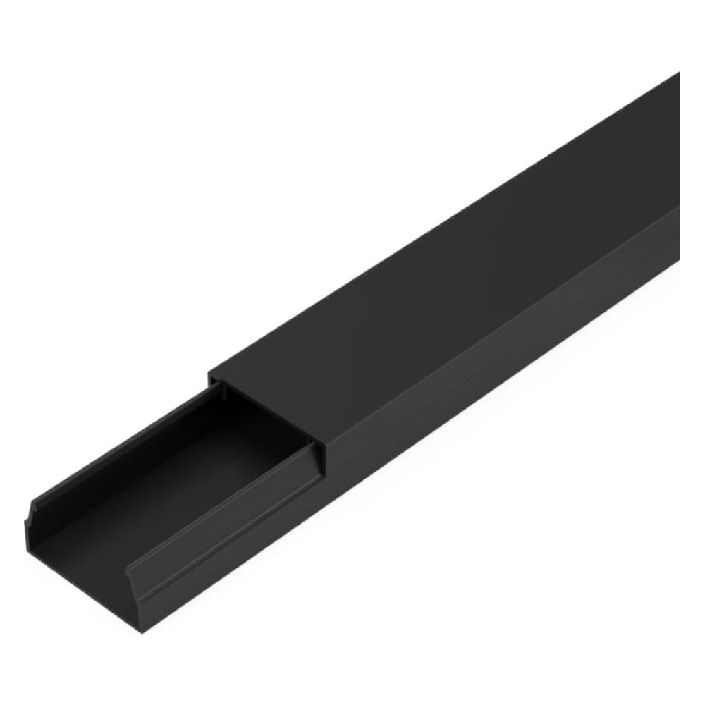 Изображение товара Кабель-канал Урал ПАК черный 20х10, 6м, IP40, ПВХ, двойной замок