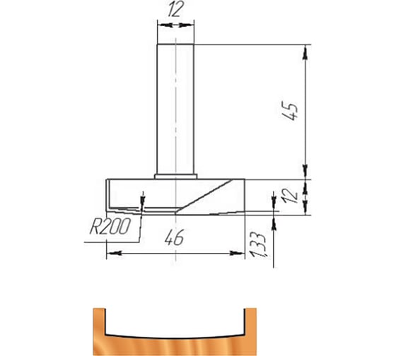 Изображение товара Фреза ФК 0390 МебельДрев 4627198885354