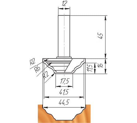 Изображение товара Фреза ФК 0484 МебельДрев 4627198885569