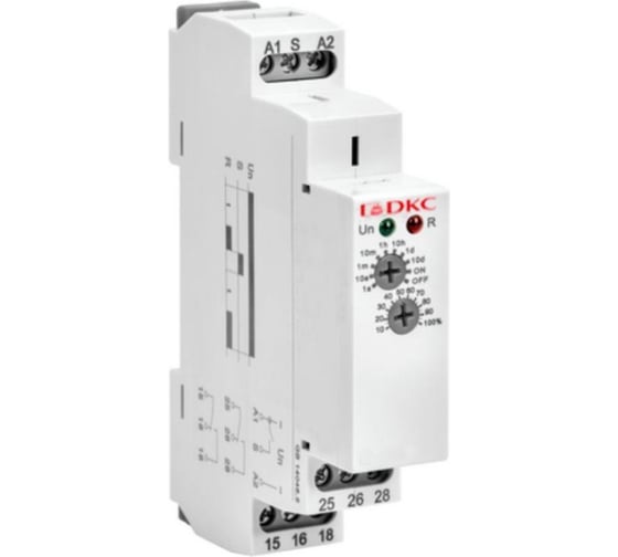 Изображение товара Реле времени DKC задержка выключения, конфигурация контакта 2CO, AС/DC 12 240В 1 ШТ DRM-TB-2-240
