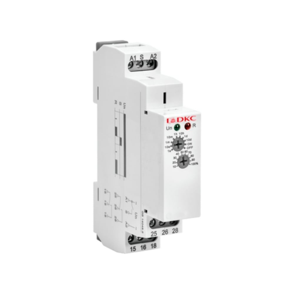 Изображение товара Реле времени DKC DRM-TA-2-240 на DIN-рейку 12-240 В 16 А задержка включения