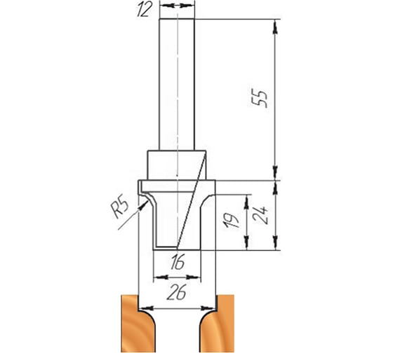 Изображение товара Фреза ФК 0430 МебельДрев 4627198885422