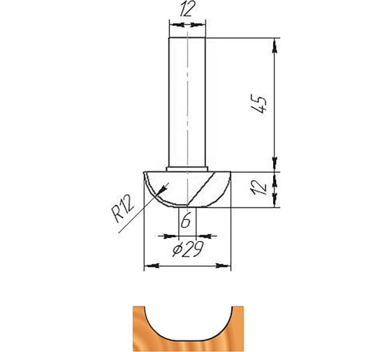 Изображение товара Фреза ФК 0190 МебельДрев 4627198884661
