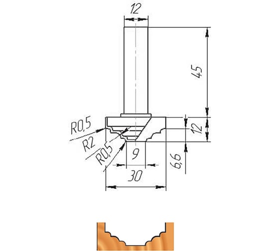 Изображение товара Фреза ФК 0490 МебельДрев 4627198885590
