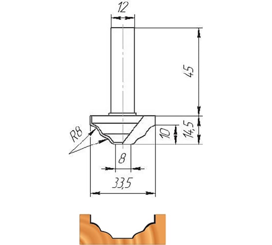Изображение товара Фреза ФК 0170 МебельДрев 4627198884616