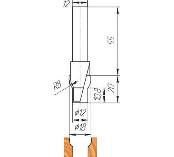 Изображение товара Фреза ФК 0210 МебельДрев 4627198884814