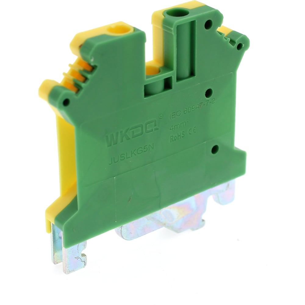 Изображение товара Клеммная колодка WKDQ земле JUSLKG5N, 100 шт, монтаж на DIN-рейку