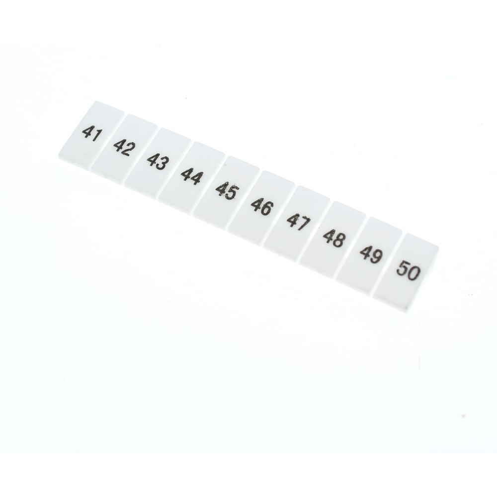 Изображение товара Маркировка для клемм WKDQ JUK 41-50, 100 шт, пластиковая, белая