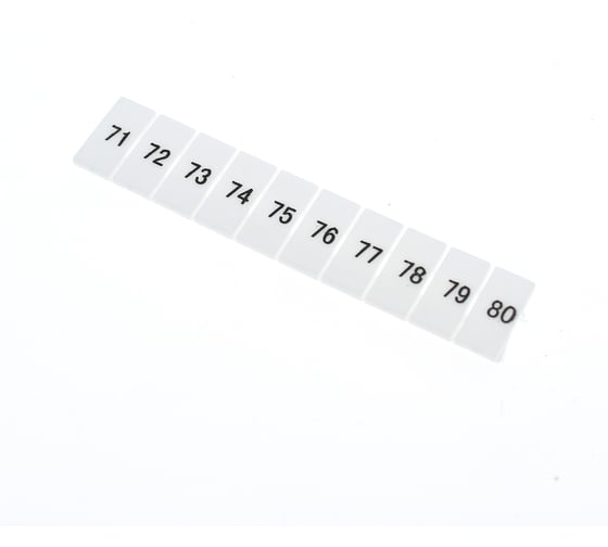 Изображение товара Маркировка для клемм WKDQ JUK (71-80), 100 шт 18928