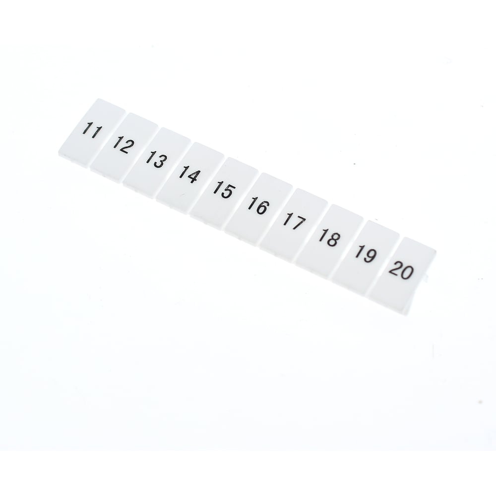 Изображение товара Маркировка для клемм WKDQ JUK 11-20 100 шт белая пластиковая