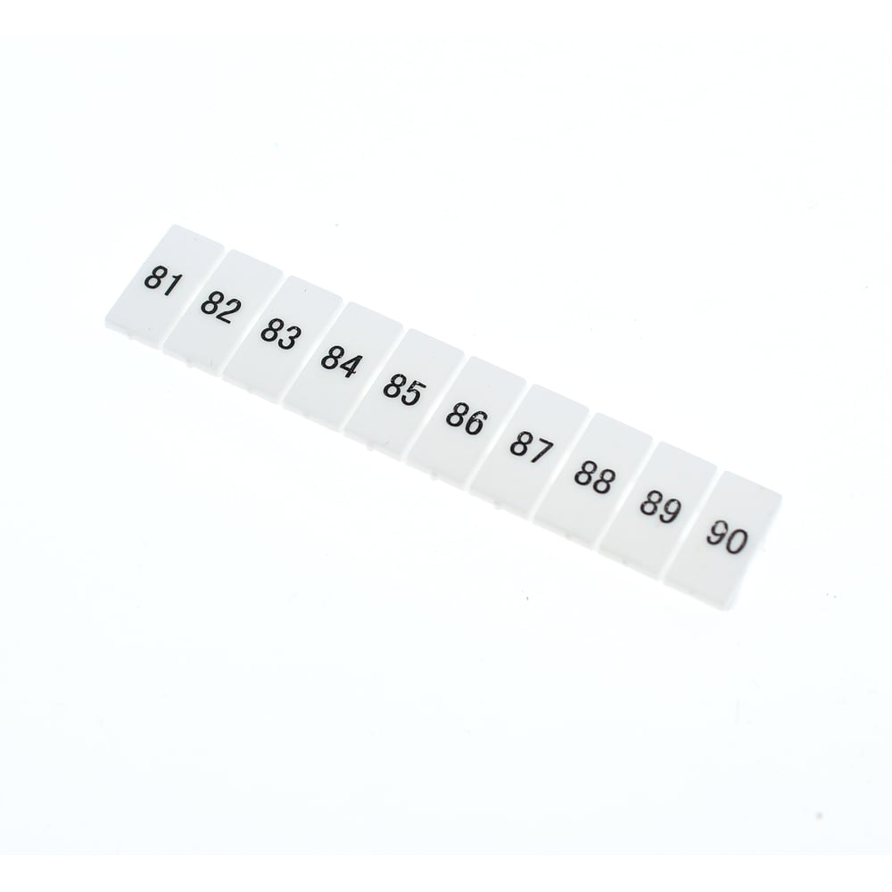 Изображение товара Маркировка для клемм WKDQ JUK 81-90, 100 шт - надежная этикетка для электромонтажа