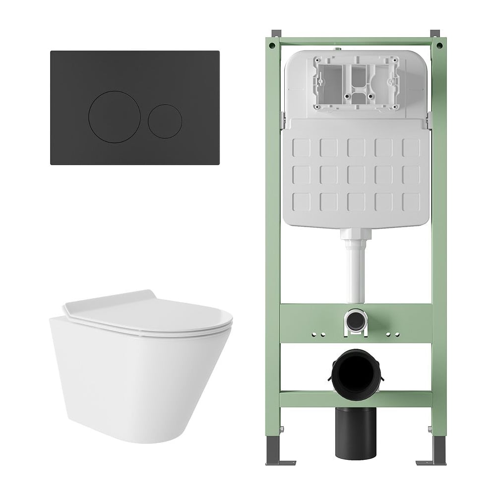 Изображение товара Комплект унитаза и панели смыва SITEMA с современным дизайном и функциями
