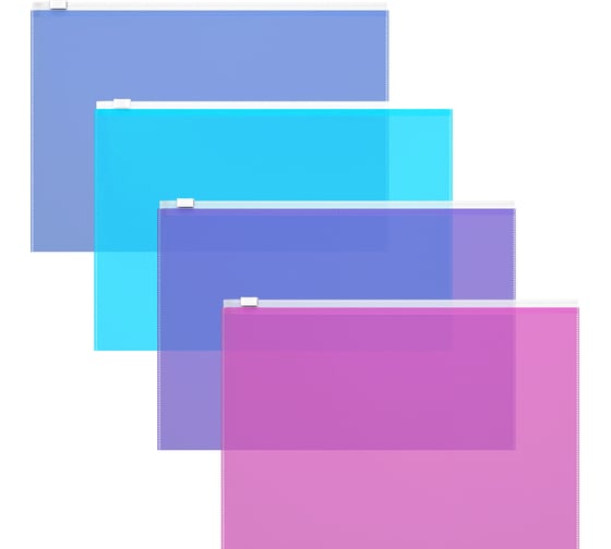 Изображение товара Пластиковый zip-пакет ErichKrause Fizzy Vivid, B5, ассорти 47072