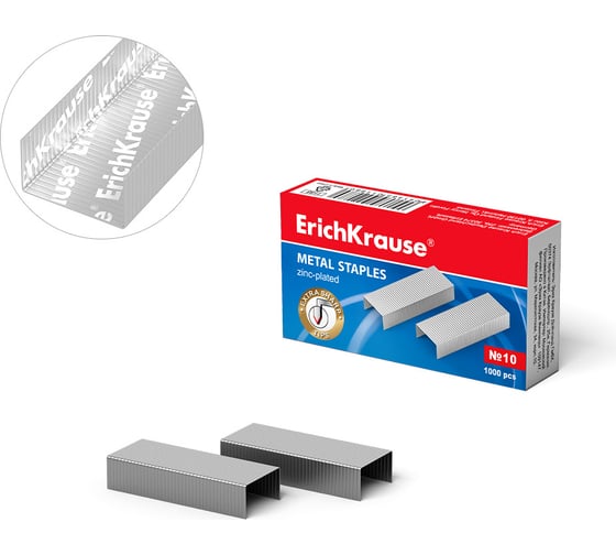 Изображение товара Скобы ErichKrause №10 (коробка 1000 шт) 1188