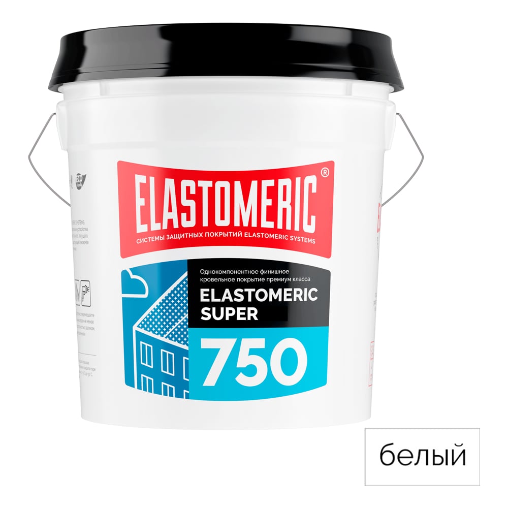 Изображение товара Акриловая кровельная гидроизоляционная мастика Elastomeric 750 SUPER 20 кг