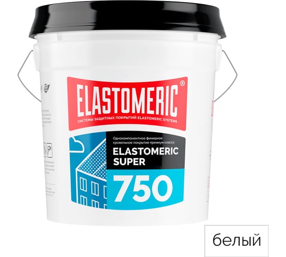 Изображение товара Акриловая финишная кровельная мастика белая Elastomeric 750 SUPER, 20 кг Elastomeric Systems 750_super_20kg