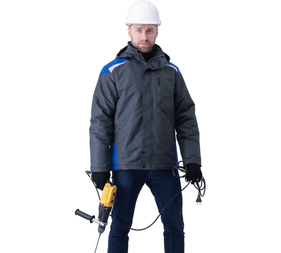 Изображение товара Куртка ГК Спецобъединение ШТУРМАН, демисезонная, серый-василек (88-92, 158-164), шт, Кур 416/88/158