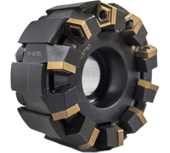 Изображение товара Фреза торцовая 160 с механическим креплением 5гр пл-н PN.. 110408 Z=10 dпос=50мм Русский Инструмент AF167-R160.09.10.B50 (2214-0275) ГОСТ 26595-85 ri.298.14