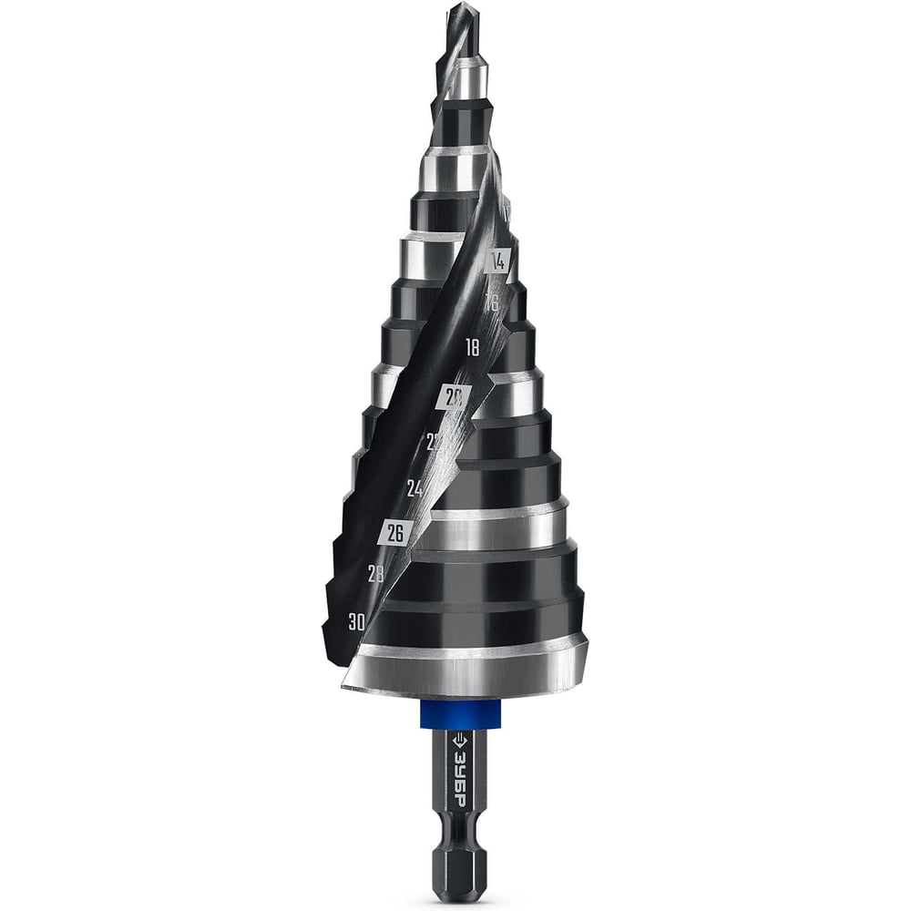Изображение товара Сверло ступенчатое Зубр BLACK FORCE 4-32 мм профессиональное