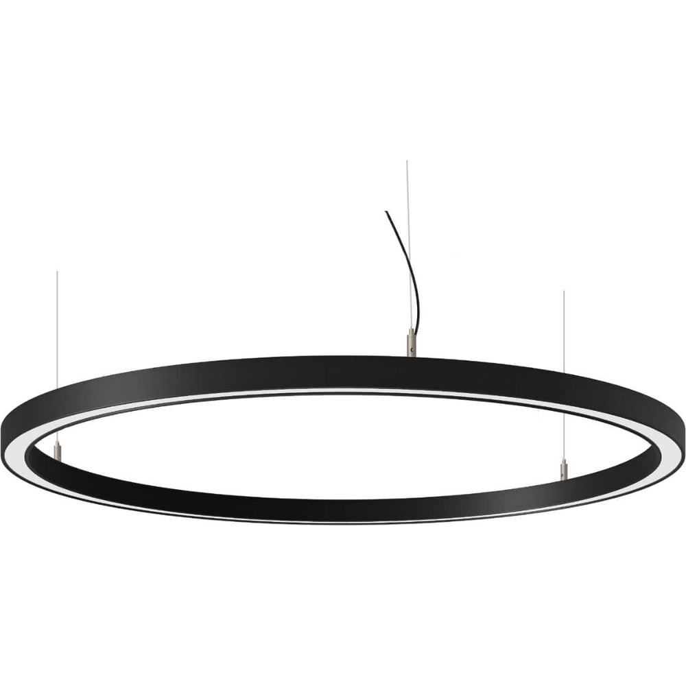 Изображение товара Светильник кольцо светодиодное ВСЕСВЕТОДИОДЫ Ring 70Вт D1200 мм черный подвесной модерн