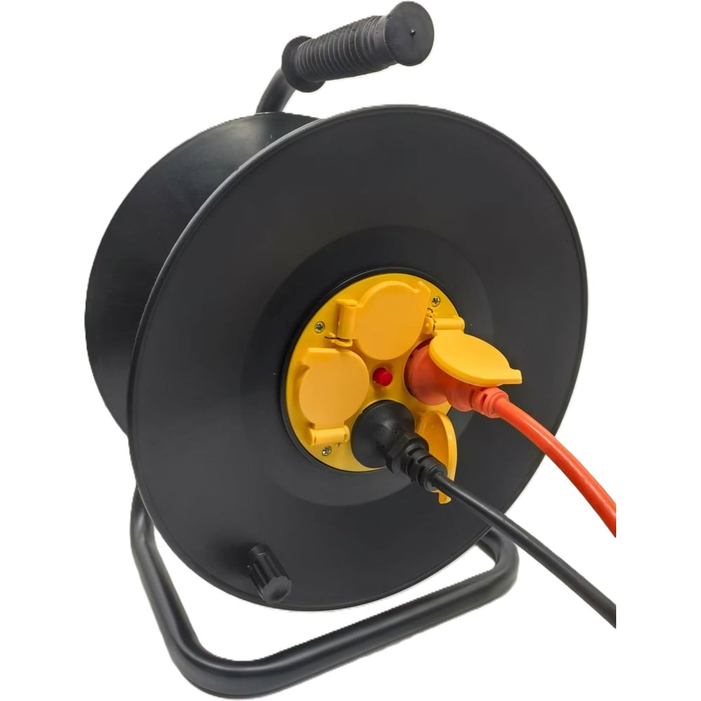 Изображение товара Удлинитель сетевой EDENBERG 25м с крышками розеток и заземлением ВХ-101