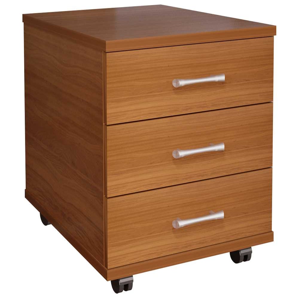 Изображение товара Тумба подкатная Монолит 3 ящика орех 406х518х534 ТМ24