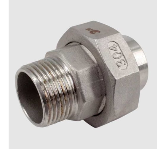 Изображение товара Американка NEWKEY c/нр нержавеющая сталь AISI304 DN40 (1_1/2), (CF8), PTFE, PN16 NK-AW/M40/4