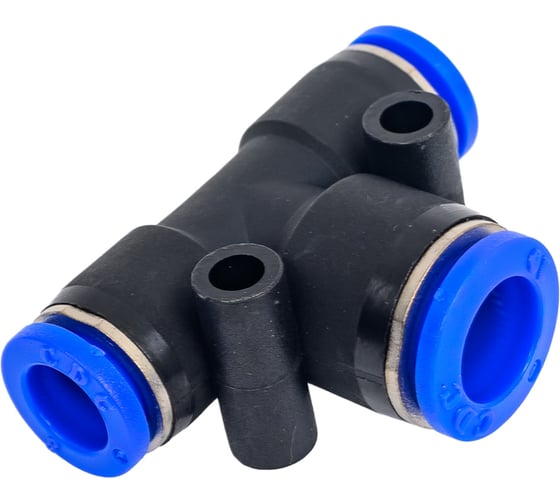 Изображение товара Фитинг Т-образный пластиковый 8 мм на 10 мм CDC Pneumatics PGT 0810N