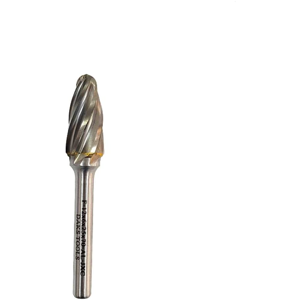 Изображение товара Бор-фреза DAKSTOOLS F-12x6x25x70-AL-JXC для металлов и пластика