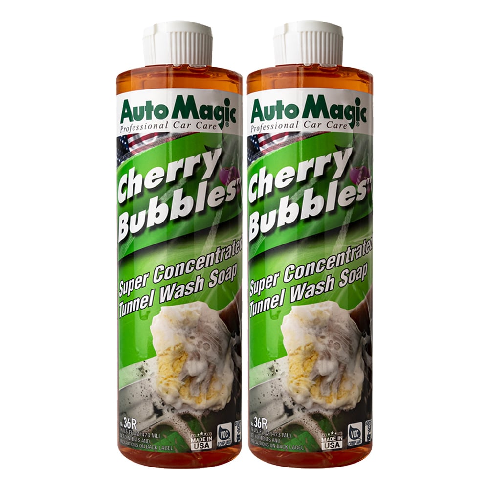 Изображение товара Автошампунь с вишневым ароматом AutoMagic CHERRY BUBBLES (USA) 473 мл, 2шт 36R_2