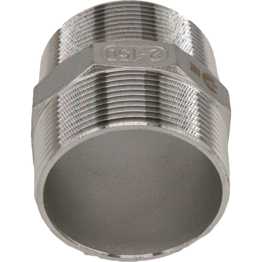 Изображение товара Ниппель резьбовой из нержавеющей стали DN50 (2) NEWKEY PN16 2M-2M