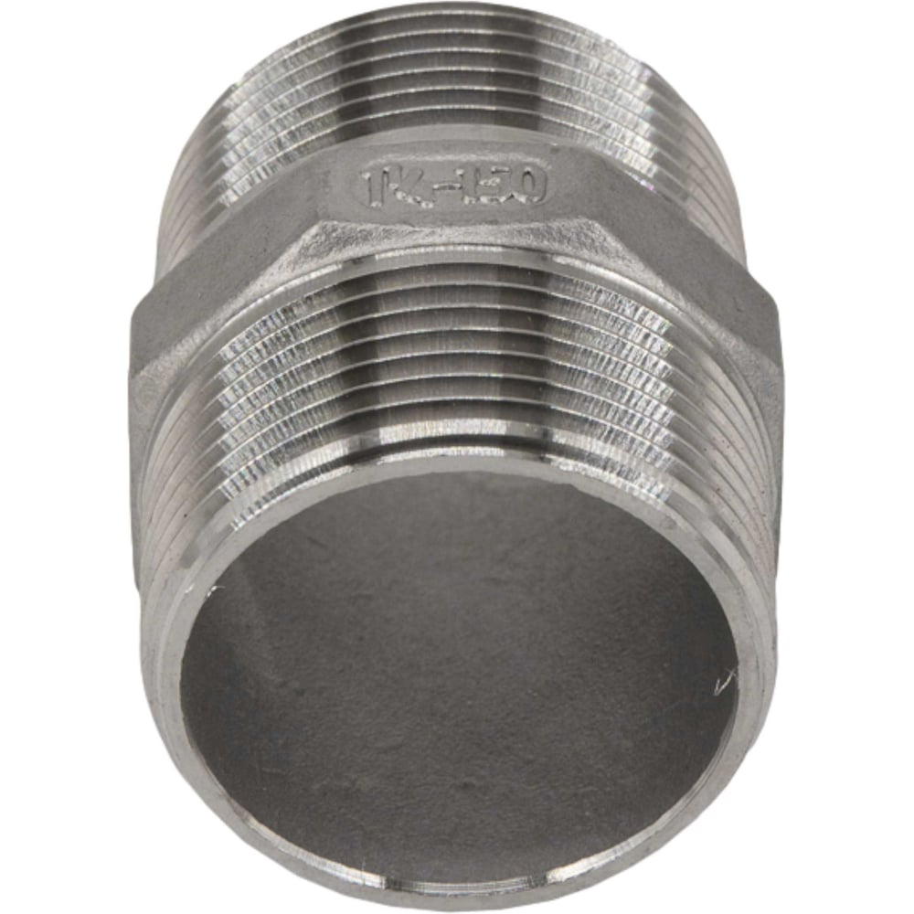 Изображение товара Ниппель резьбовой из нержавеющей стали AISI304 DN32 1 1/4F-1 1/4M