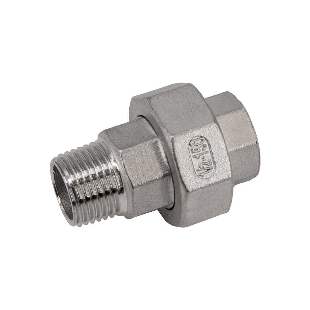 Изображение товара Американка NEWKEY нр/вр нержавеющая, AISI316 DN15 (1/2), (CF8М), PTFE, PN16 NK-ADM15/6 Изображение товара Американка NEWKEY нр/вр нержавеющая, AISI316 DN15 (1/2), (CF8М), PTFE, PN16 NK-ADM15/6