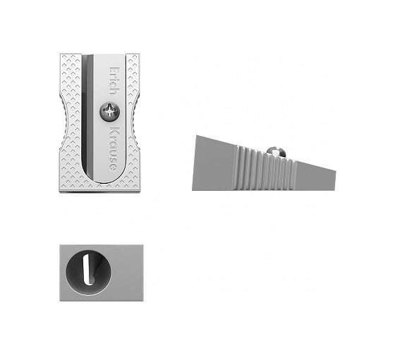 Изображение товара Металлическая точилка ErichKrause Ferro, цвет корпуса серебряный 7074