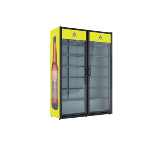 Изображение товара Шкаф холодильный для напитков ARKTO Max (-6…+6С) Max-1602-Eco-U RAL9003, без канапе, 2 двери 108000115/00001