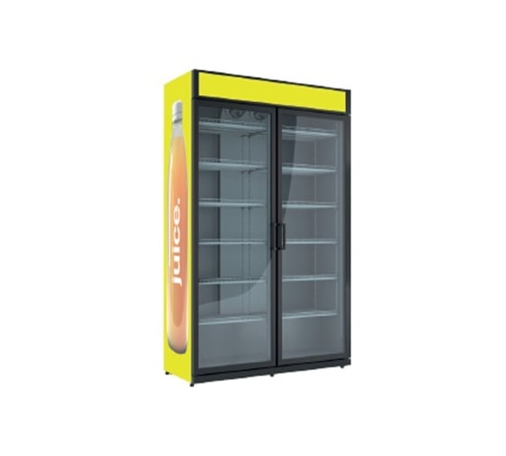 Изображение товара Шкаф холодильный для напитков ARKTO Max (+1…+10С) Max-1685-Eco-L RAL9003, с канапе, 2 двери 108000118/00001