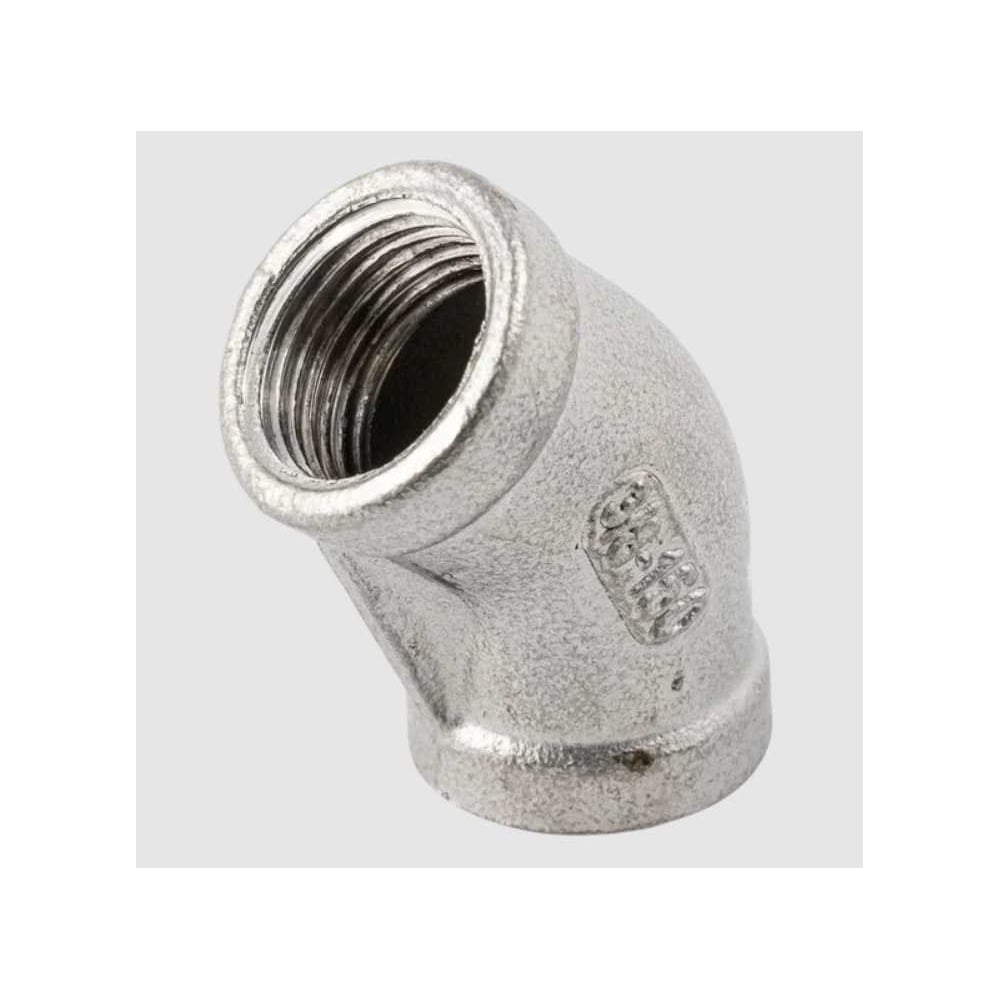 Изображение товара Отвод резьбовой NEWKEY вр/вр 45 из нержавеющей стали AISI304 DN80