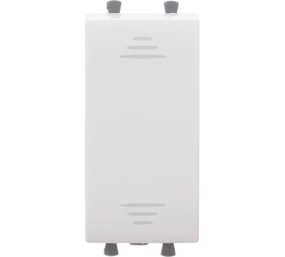 Изображение товара Модульный 1-клавишный выключатель DKC Avanti "Белое облако", 1 модуль, 16А, IP20, белый 4400101