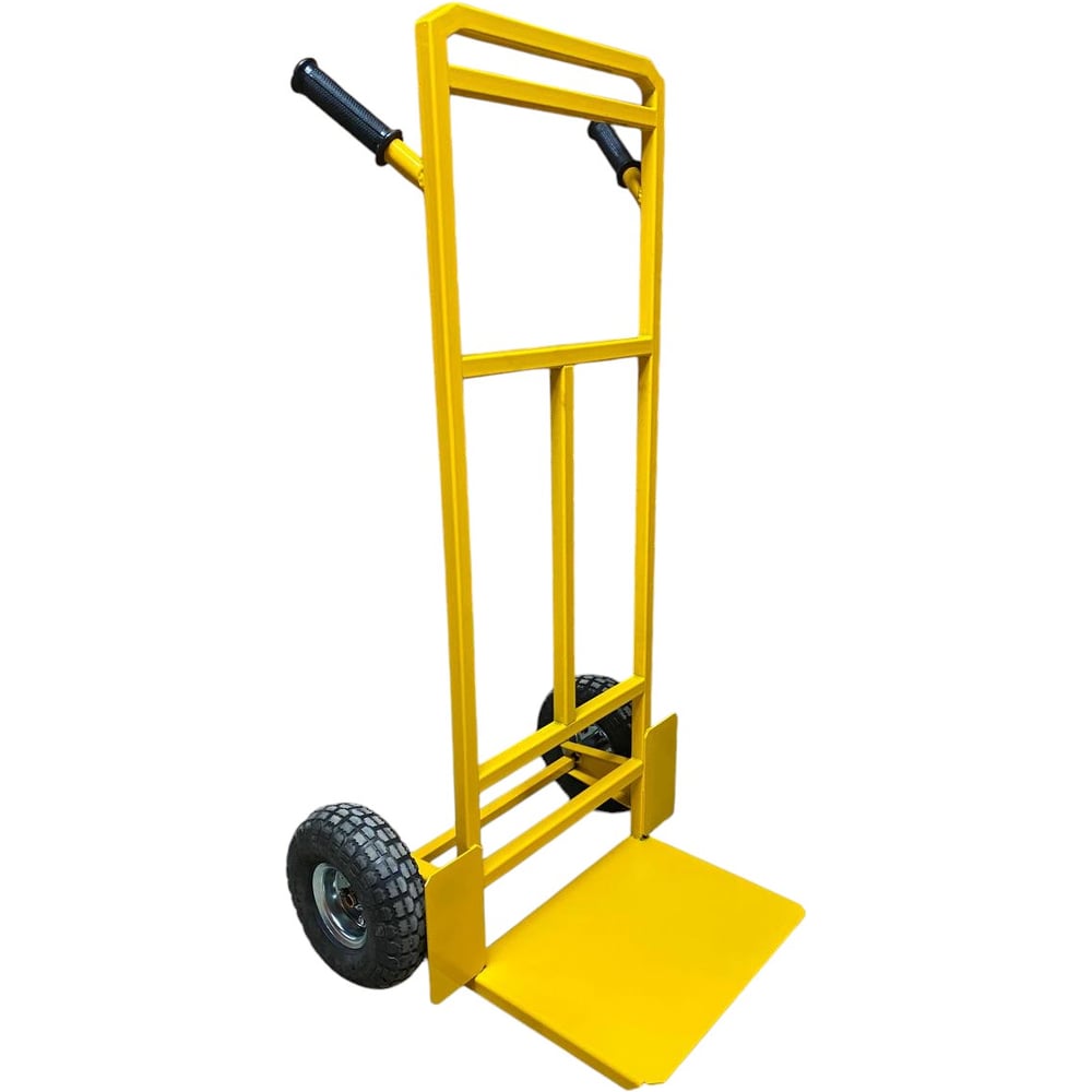 Изображение товара Грузовая ручная тележка 2х колесная droneshub ТГР-250 желтая