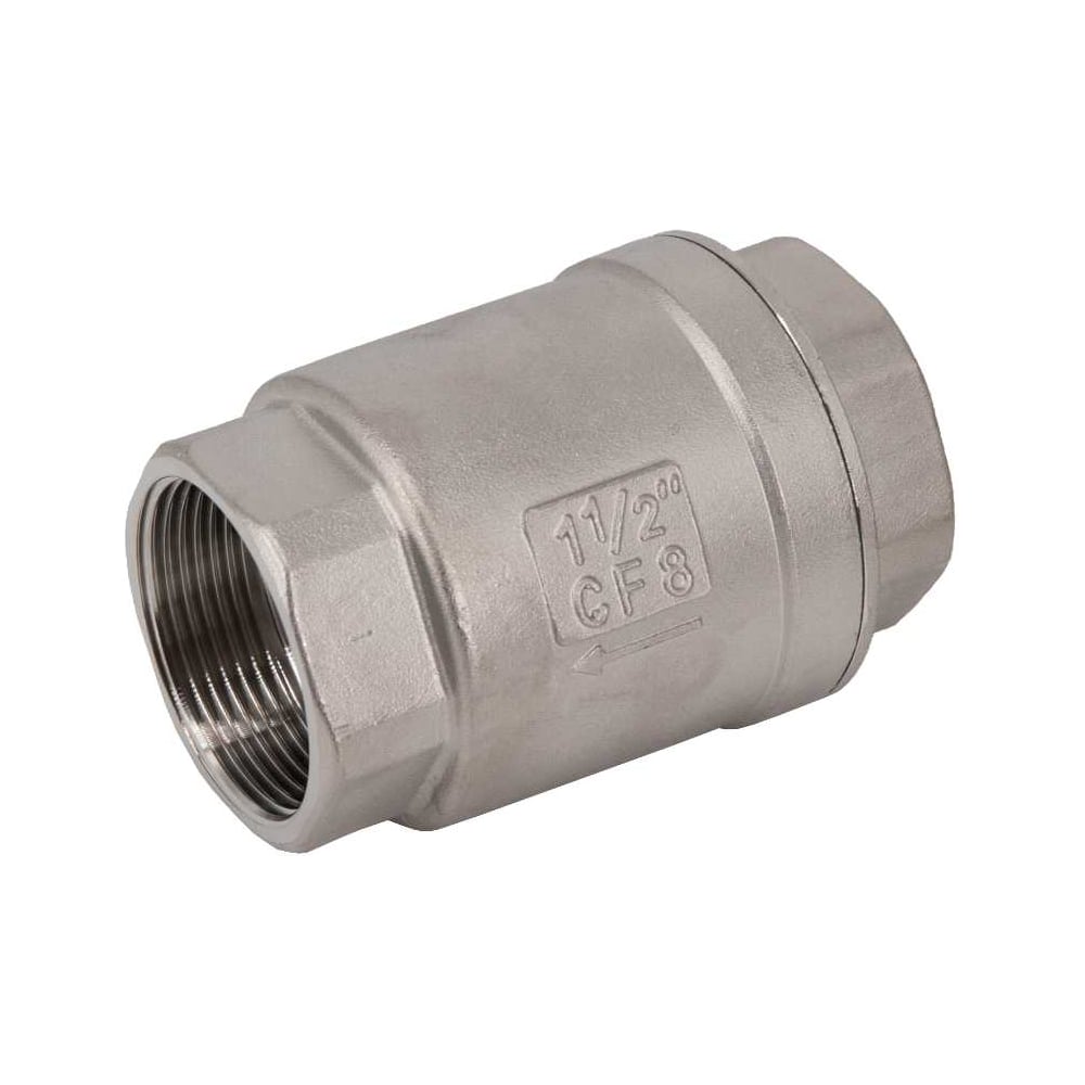 Изображение товара Обратный клапан муфтовый NEWKEY нержавеющая сталь AISI304 DN40 Изображение товара Обратный клапан муфтовый NEWKEY нержавеющая сталь AISI304 DN40